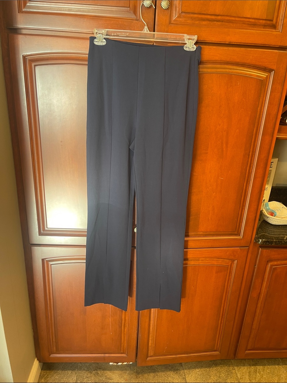 Women's Navy Wide-Leg Dress Pants